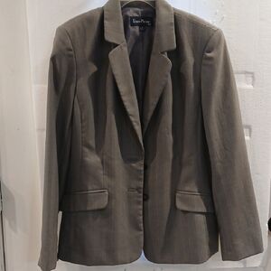 Evan Picone Women's Charcoal Blazer